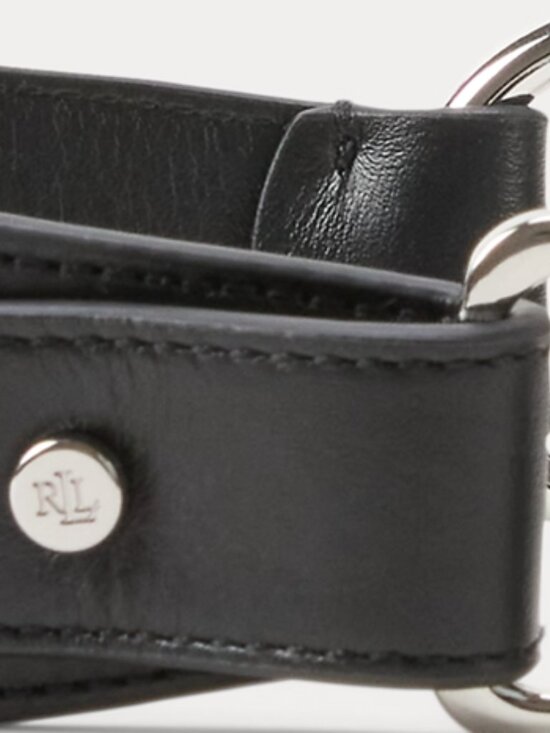 Ralph Lauren Equestrian New with tags Womens D-Ring Black Leather belt Sz L main image 6